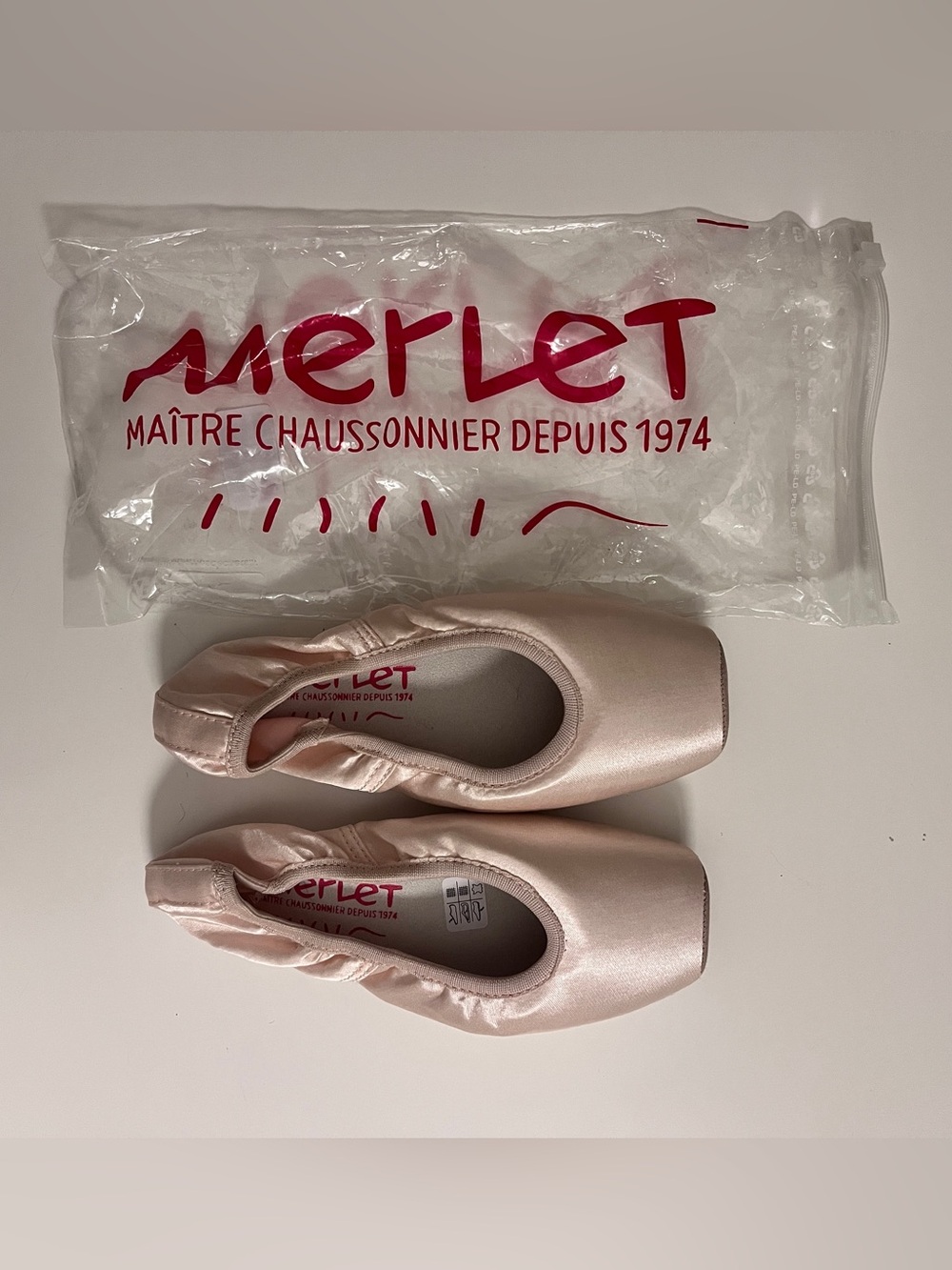 Merlet Belle C-011 37 Pointe Shoes 15C S1 Made In France New